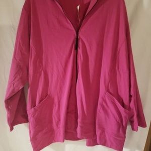 Avenue Hot Pink Womans Track Jacket NEW 30/32
